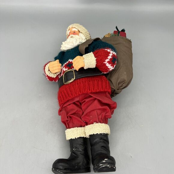 Vintage Santa Collectible World Bazaars Santa with Toy Sack 80525 #6 - Picture 15 of 16